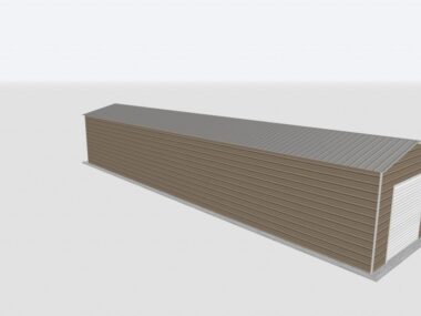 Keen's Buildings, 14x60x12 Metal Garage, KBG-1G146012-1D1W