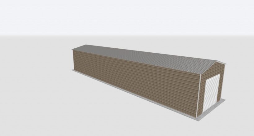 Keen'S Buildings, 14X60X12 Metal Garage, Kbg-1G146012-1D1W