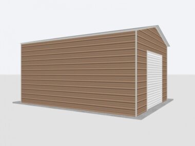 Keen's Buildings, 16x20x10 Metal Garage, KBG-1G162010-1D1W