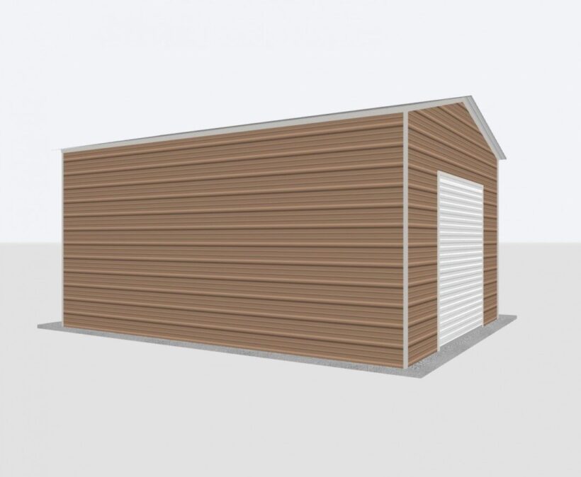 Keen'S Buildings, 16X20X10 Metal Garage, Kbg-1G162010-1D1W