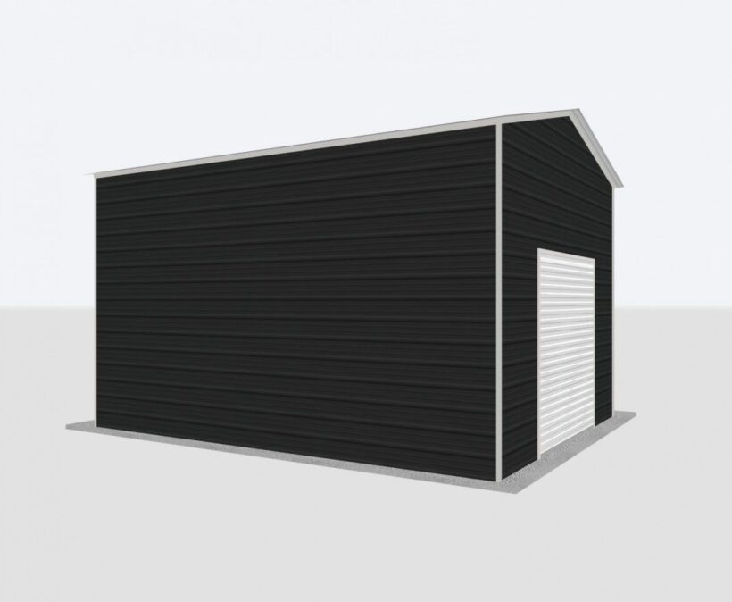 Keen'S Buildings, 16X20X12 Metal Garage, Kbg-1G162012-1D1W