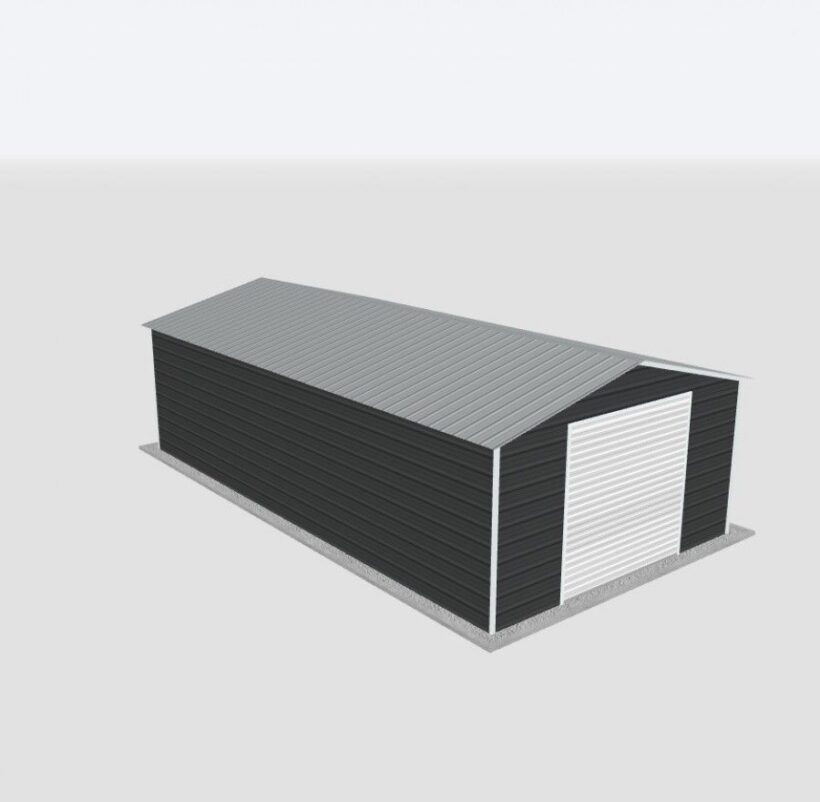Keen'S Buildings, 16X20X8 Metal Garage, Kbg-1G162008-1D1W