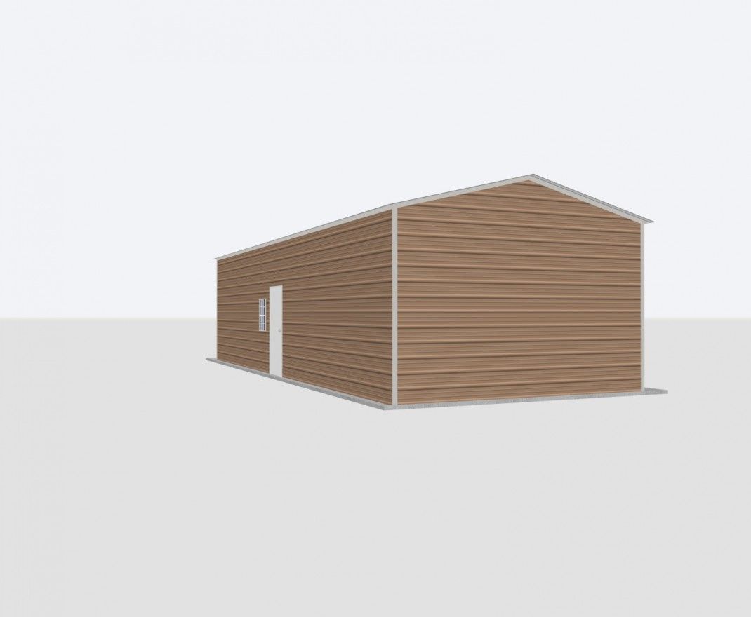 16X40X10 Metal Garage 16X40X10 Metal Garage Keen'S Buildings, 16X40X10 Metal Garage, Kbg-1G164010-1D1W