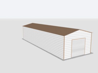 Keen's Buildings, 16x55x10 Metal Garage, KBG-1G165510-1D1W