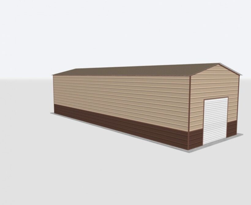 Keen'S Buildings, 16X45X12 Metal Garage, Kbg-1G164512-1D1W