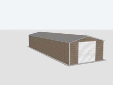 Keen's Buildings, 16x60x8 Metal Garage, KBG-1G166008-1D1W