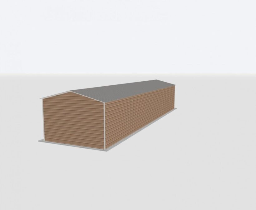 Keen'S Buildings, 16X60X10 Metal Garage, Kbg-1G166010-1D1W