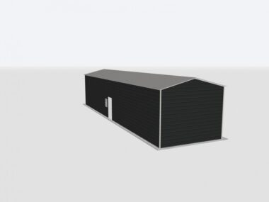 Keen's Buildings, 16x60x12 Metal Garage, KBG-1G166012-1D1W