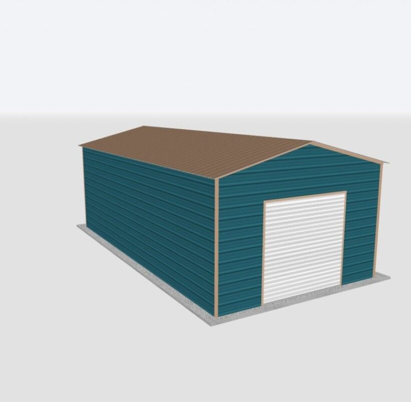 Keen'S Buildings, 16X30X10 Metal Garage, Kbg-1G163010-1D1W