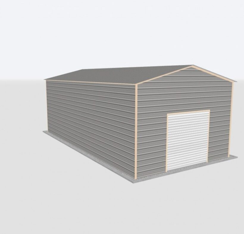 Keen'S Buildings, 18X30X10 Metal Garage, Kbg-1G183010-1D1W