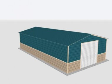 Keen's Buildings, 18x25x8 Metal Garage, KBG-1G182508-1D1W