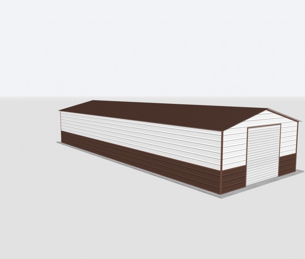 22X20X8 Metal Garage 22X20X8 Metal Garage Keen'S Buildings, 22X20X8 Metal Garage, Kbg-1G222008-1D1W