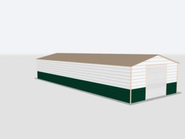 Keen's Buildings, 18x50x8 Metal Garage, KBG-1G185008-1D1W