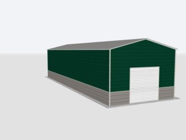 Keen's Buildings, 18x50x12 Metal Garage, KBG-1G185012-1D1W