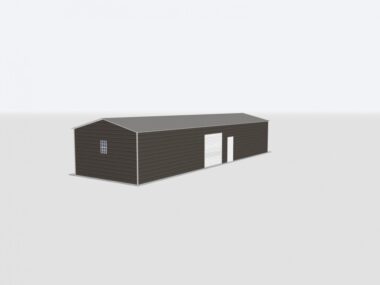 Keen's Buildings, 18x60x10 Metal Garage, KBG-1G186010-1D1W
