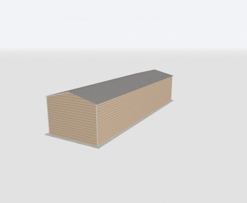 Keen'S Buildings, 18X60X12 Metal Garage, Kbg-1G186012-1D1W