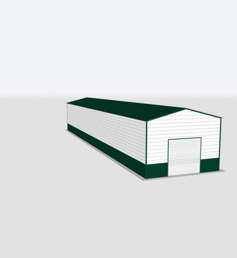 18X100X10 Metal Garage 18X100X10 Metal Garage Keen'S Buildings, 18X100X10 Metal Garage, Kbg-1G1810010-1D1W