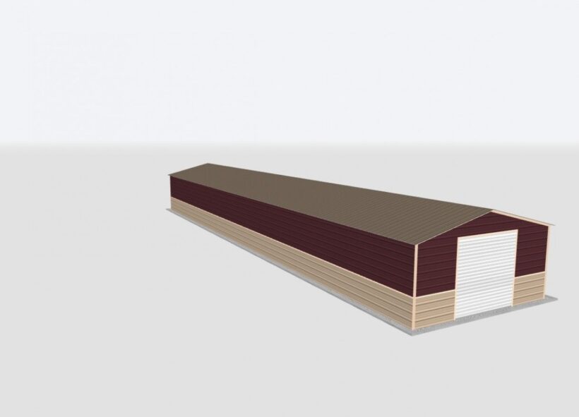 Keen'S Buildings, 18X65X8 Metal Garage, Kbg-1G186508-1D1W