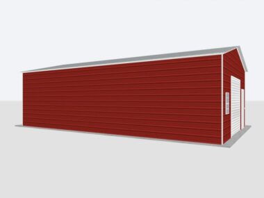 Keen's Buildings, 20x40x8 Metal Garage, KBG-1G204008-1D1W
