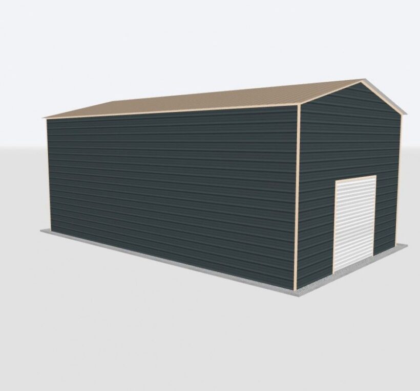 Keen'S Buildings, 20X35X14 Metal Garage, Kbg-1G203514-1D1W