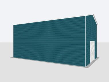 Keen's Buildings, 20x20x20 Metal Garage, KBG-1G202020-1D1W