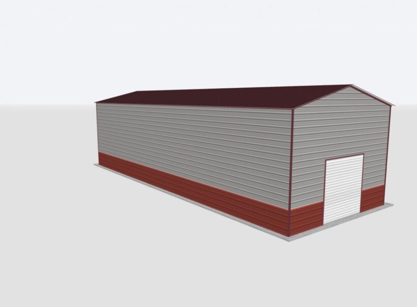 Keen'S Buildings, 20X60X14 Metal Garage, Kbg-1G206014-1D1W