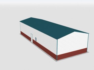 Keen's Buildings, 22x60x12 Metal Garage, KBG-1G226012-1D1W