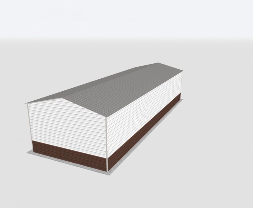 Keen'S Buildings, 20X60X12 Metal Garage, Kbg-1G206012-1D1W