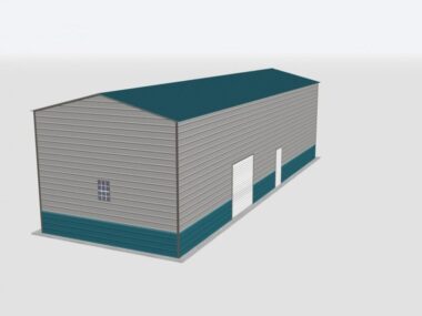 Keen's Buildings, 20x60x16 Metal Garage, KBG-1G206016-1D1W