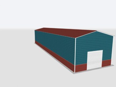 Keen's Buildings, 20x70x14 Metal Garage, KBG-1G207014-1D1W