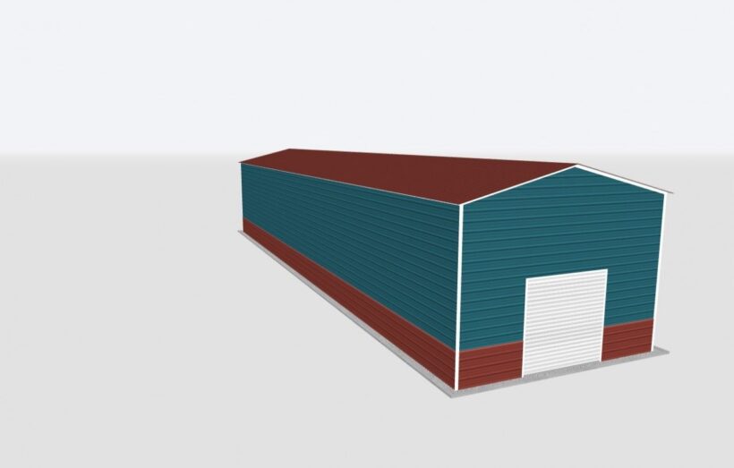 Keen'S Buildings, 20X100X14 Metal Garage, Kbg-1G2010014-1D1W