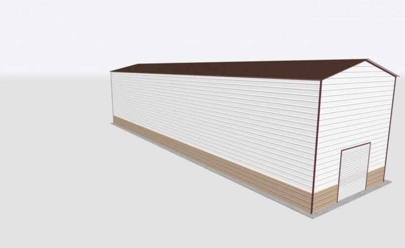 Keen'S Buildings, 20X60X20 Metal Garage, Kbg-1G206020-1D1W