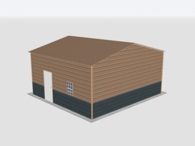 Keen's Buildings, 22x20x14 Metal Garage, KBG-1G222014-1D1W