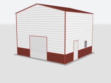 Keen's Buildings, 22x20x16 Metal Garage, KBG-1G222016-1D1W