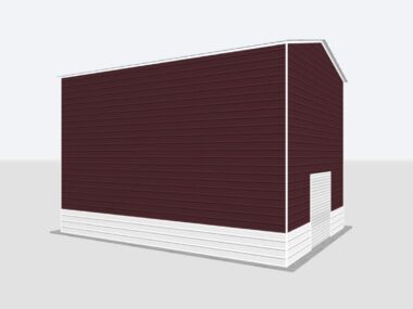 Keen's Buildings, 22x20x20 Metal Garage, KBG-1G222020-1D1W