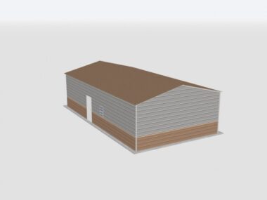 Keen's Buildings, 22x40x10 Metal Garage, KBG-1G224010-1D1W