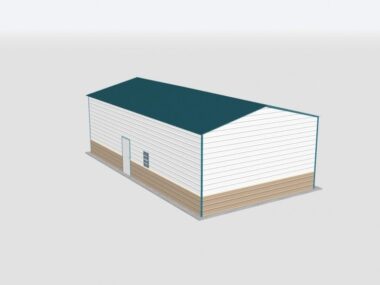 Keen's Buildings, 22x55x14 Metal Garage, KBG-1G225514-1D1W