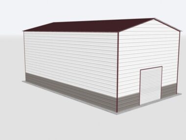 Keen's Buildings, 22x20x18 Metal Garage, KBG-1G222018-1D1W