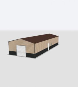 22x60x8 Metal Garage