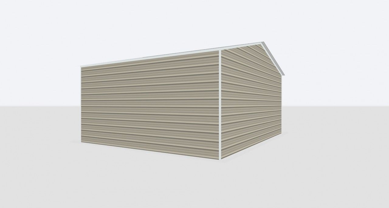 20X25X8 Metal Garage 20X25X8 Metal Garage Keen'S Buildings, 20X25X8 Metal Garage, Kbg-1G202508-1D1W