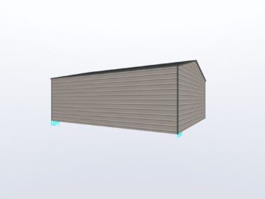 Keen's Buildings, 24x30x10 Metal Garage/ Workshop Installed, KBG-2G243010-1D1W