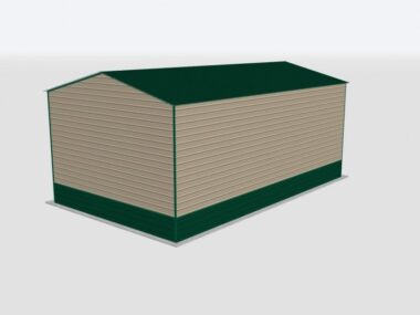 Keen's Buildings, 24x40x16 Metal Garage, KBG-1G244016-1D1W