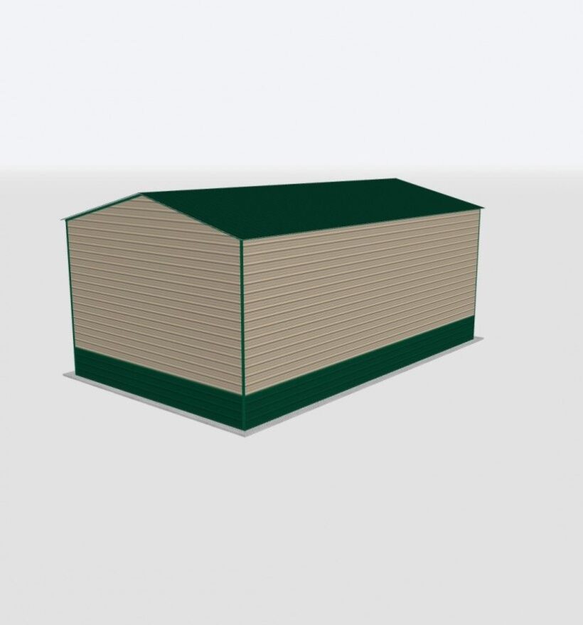 Keen'S Buildings, 24X45X16 Metal Garage, Kbg-1G244516-1D1W