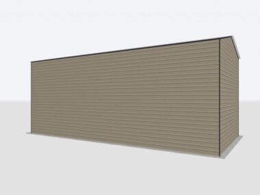 Keen's Buildings, 24x70x20 Metal Garage/Workshop Installed, KBG-1G247020-1D1W