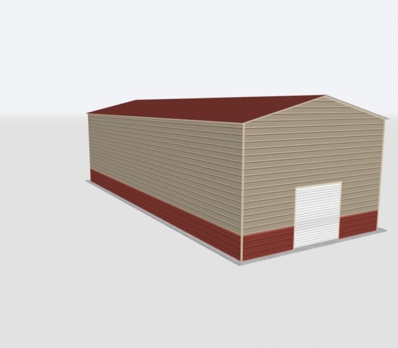 Keen'S Buildings, 24X60X14 Metal Garage, Kbg-1G246014-1D1W