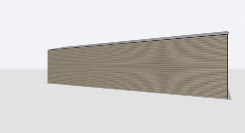Keen'S Buildings, 24X90X20 2-Car Metal Garage, Kbg-2G249020-1D1W