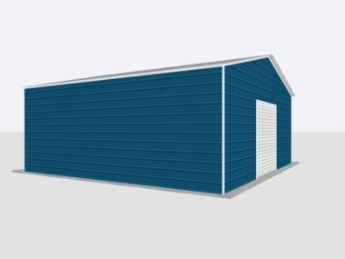 Keen's Buildings, 26x30x10 Metal Garage, KBG-1G263010-1D1W