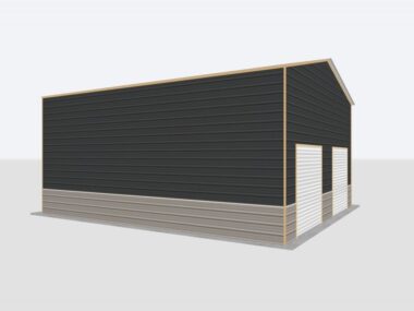 Keen's Buildings, 26x20x14 Metal Garage/Workshop Installed, KBG-1G262014-1D1W