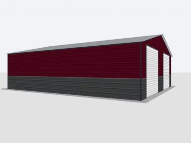 Keen's Buildings, 26x20x8 Metal Garage/Workshop Installed, KBG-1G262008-1D1W