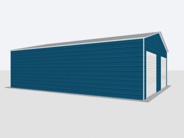 Keen's Buildings, 30x30x10 2-Car Metal Garage, KBG-2G303010-1D1W